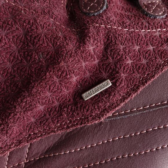 Ahnu Boots Womens SZ 10 Burgundy Twaine Hart Waterproof Hiking Outdoor Gorpcore - Picture 9 of 16